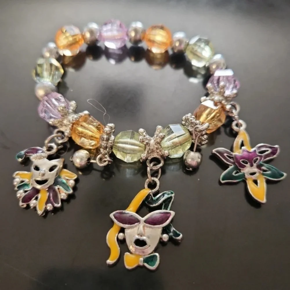 Vintage Mardi Gras Bracelet